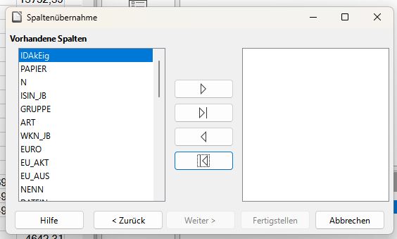Variable übertragen