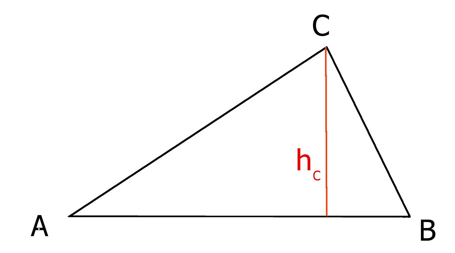 Höhe im Dreieck